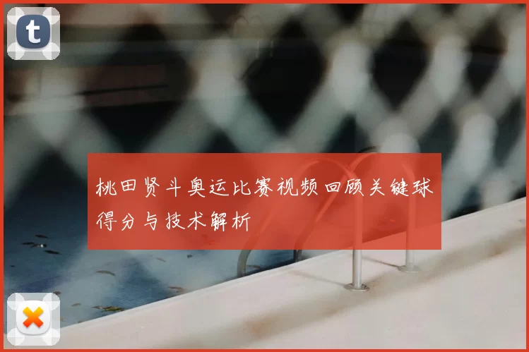 桃田贤斗奥运比赛视频回顾关键球得分与技术解析