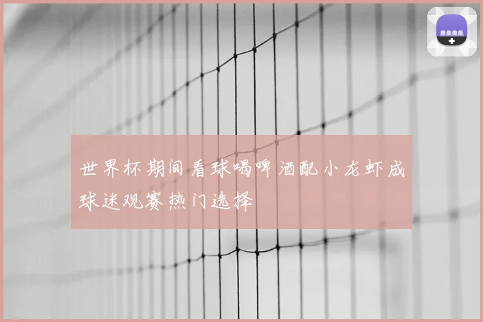 世界杯期间看球喝啤酒配小龙虾成球迷观赛热门选择